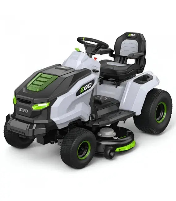 PACK Tracteur tondeuse autoportée à éjection latérale et mulching, 4 batteries 10Ah et chargeur rapide JARDINS LOISIRS