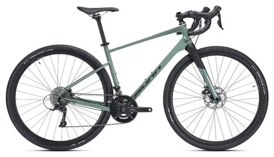 Gravel Bike Sunn Venture S2 Shimano Sora 9V 700 mm Gris Vert JARDINS LOISIRS