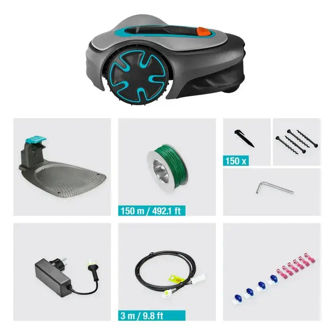Robot tondeuse connecté GARDENA Sileno minimo - 250m² - 15201-26 Bluetooth JARDINS LOISIRS