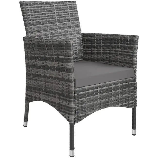 Salon de jardin en résine tressée et acier 8 places avec housse de protection résistant aux UVs TECTAKE JARDINS LOISIRS