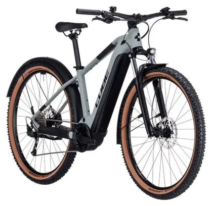 VTT Électrique Semi-Rigide Cube Reaction Hybrid Performance 500 Allroad Shimano Alivio 9V 500 Wh 27.5'' Gris Vert Swamp JARDINS LOISIRS