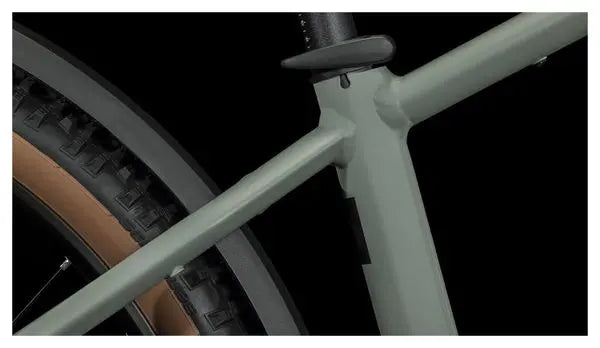 VTT Électrique Semi-Rigide Cube Reaction Hybrid Performance 500 Allroad Shimano Alivio 9V 500 Wh 27.5'' Gris Vert Swamp JARDINS LOISIRS