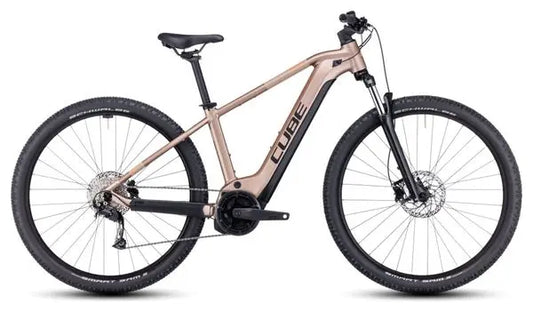VTT Électrique Semi-Rigide Cube Reaction Hybrid Performance 625 Shimano Alivio 9V 625 Wh 27.5'' Marron Metallic JARDINS LOISIRS