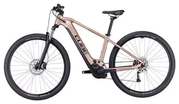 VTT Électrique Semi-Rigide Cube Reaction Hybrid Performance 625 Shimano Alivio 9V 625 Wh 27.5'' Marron Metallic JARDINS LOISIRS