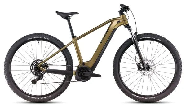 VTT Électrique Semi-Rigide Cube Reaction Hybrid Performance 625 Shimano Cues 9V 625 Wh 29'' Or Lime 2025 JARDINS LOISIRS