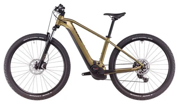 VTT Électrique Semi-Rigide Cube Reaction Hybrid Performance 625 Shimano Cues 9V 625 Wh 29'' Or Lime 2025 JARDINS LOISIRS