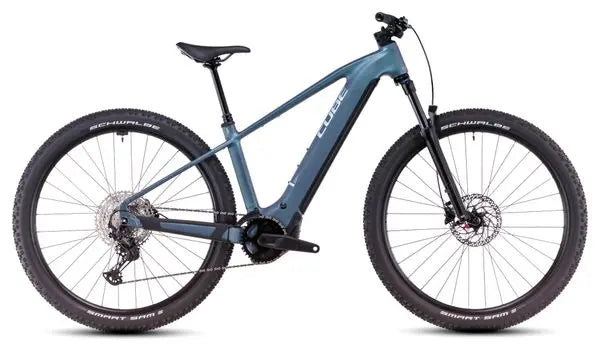 VTT Électrique Semi-Rigide Cube Reaction Hybrid Pro 600 Shimano Deore/Deore XT 12V 600 Wh 29'' Bleu Vert Smaragd 2025 JARDINS LOISIRS