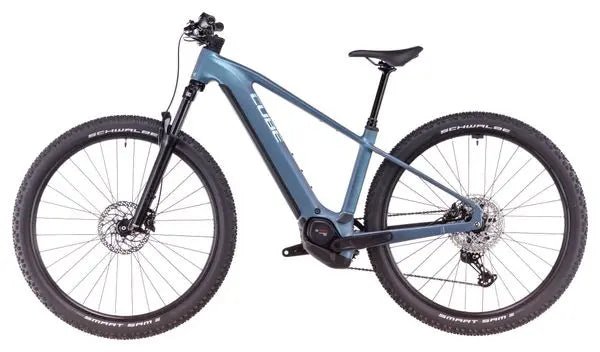 VTT Électrique Semi-Rigide Cube Reaction Hybrid Pro 600 Shimano Deore/Deore XT 12V 600 Wh 29'' Bleu Vert Smaragd 2025 JARDINS LOISIRS