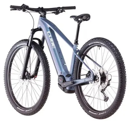 VTT Électrique Semi-Rigide Cube Reaction Hybrid Pro 600 Shimano Deore/Deore XT 12V 600 Wh 29'' Bleu Vert Smaragd 2025 JARDINS LOISIRS