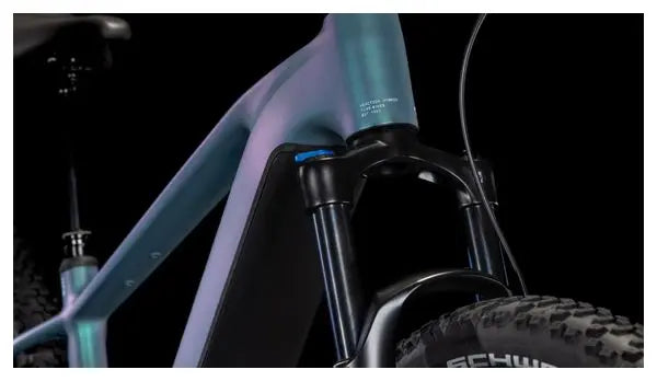 VTT Électrique Semi-Rigide Cube Reaction Hybrid Pro 600 Shimano Deore/Deore XT 12V 600 Wh 29'' Bleu Vert Smaragd 2025 JARDINS LOISIRS