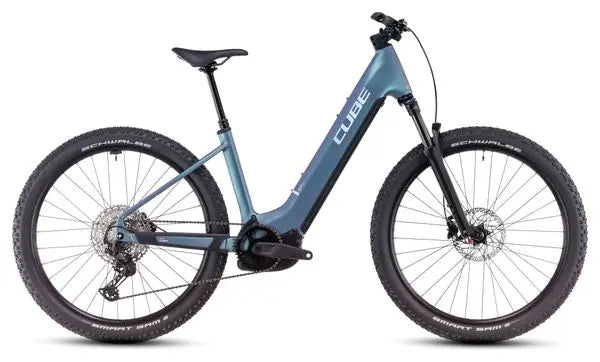 VTT Électrique Semi-Rigide Cube Reaction Hybrid Pro 800 Easy Entry Shimano Deore/Deore XT 12V 800 Wh 27.5'' Bleu Vert Smaragd 2025 JARDINS LOISIRS