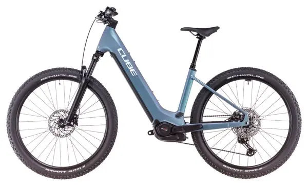 VTT Électrique Semi-Rigide Cube Reaction Hybrid Pro 800 Easy Entry Shimano Deore/Deore XT 12V 800 Wh 27.5'' Bleu Vert Smaragd 2025 JARDINS LOISIRS