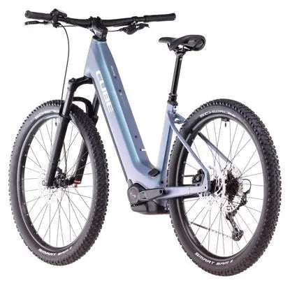 VTT Électrique Semi-Rigide Cube Reaction Hybrid Pro 800 Easy Entry Shimano Deore/Deore XT 12V 800 Wh 27.5'' Bleu Vert Smaragd 2025 JARDINS LOISIRS
