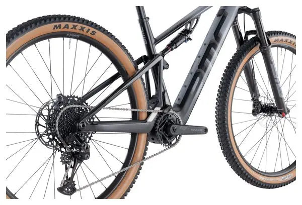 VTT Électrique Tout-Suspendu BMC Fourstroke AMP LT Three Sram NX Eagle 12V 360 Wh 29'' Gris Iron Noir 2024 JARDINS LOISIRS