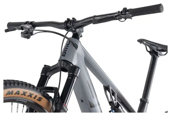 VTT Électrique Tout-Suspendu BMC Fourstroke AMP LT Three Sram NX Eagle 12V 360 Wh 29'' Gris Iron Noir 2024 JARDINS LOISIRS