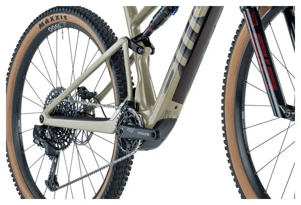 VTT Électrique Tout-Suspendu BMC Fourstroke AMP LT Two Sram GX/NX Eagle 12V 360 Wh 29'' Bordeaux Beige Sand 2024 JARDINS LOISIRS