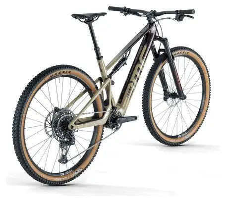VTT Électrique Tout-Suspendu BMC Fourstroke AMP LT Two Sram GX/NX Eagle 12V 360 Wh 29'' Bordeaux Beige Sand 2024 JARDINS LOISIRS