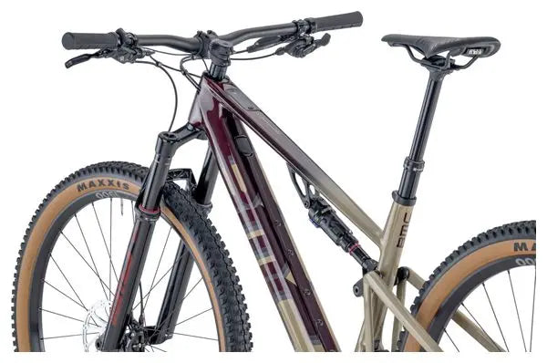 VTT Électrique Tout-Suspendu BMC Fourstroke AMP LT Two Sram GX/NX Eagle 12V 360 Wh 29'' Bordeaux Beige Sand 2024 JARDINS LOISIRS