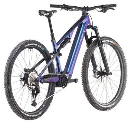VTT Électrique Tout-Suspendu Cube AMS Hybrid One44 C:68X SLX 400X Shimano XT 12V 400 Wh 29'' Bleu Deepcobalt Violet 2025 JARDINS LOISIRS