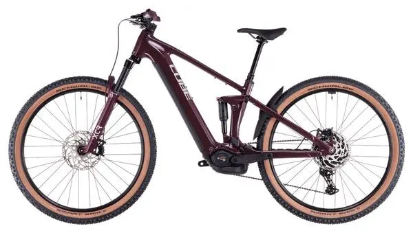VTT Électrique Tout-Suspendu Cube Stereo Hybrid One22 Pro 800 Shimano Cues 10V 800 Wh 29'' Rouge Amarone 2025 JARDINS LOISIRS