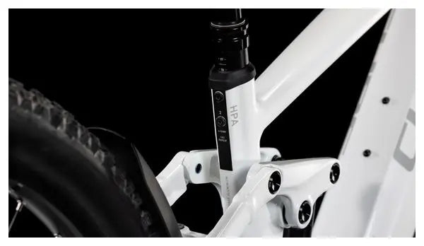VTT Électrique Tout-Suspendu Cube Stereo Hybrid One44 EXC 800 Shimano Deore XT 12V 800 Wh 29'' Blanc Marble 2025 JARDINS LOISIRS
