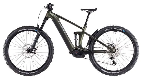 VTT Électrique Tout-Suspendu Cube Stereo Hybrid One44 EXC 800 Shimano Deore XT 12V 800 Wh 29'' Vert Orange Stellar Shiftiris 2025 JARDINS LOISIRS