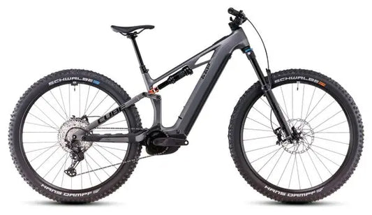 VTT Électrique Tout-Suspendu Cube Stereo Hybrid One44 HPC SLX 800 Shimano Deore XT 12V 800 Wh 29'' Gris Slab 2025 JARDINS LOISIRS