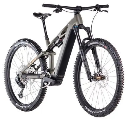 VTT Électrique Tout-Suspendu Cube Stereo Hybrid One44 HPC TM 800 Sram GX Eagle AXS 12V 800 Wh 29'' Vert Dusty Olive 2025 JARDINS LOISIRS