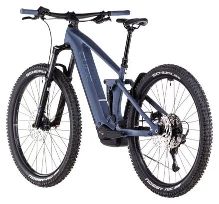 VTT Électrique Tout-Suspendu Cube Stereo Hybrid One44 Pro 800 Shimano Cues 11V 800 Wh 29'' Bleu Gris Ink 2025 JARDINS LOISIRS