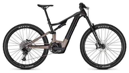 VTT Électrique Tout-Suspendu Focus JAM² 8.7 Sram NX/SX 12V 625Wh 29'' Noir/Marron 2024 JARDINS LOISIRS