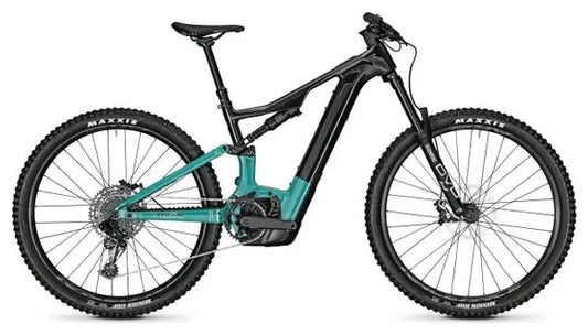 VTT Électrique Tout-Suspendu Focus JAM² 8.7 Sram NX/SX 12V 625Wh 29'' Noir/Vert 2024 JARDINS LOISIRS
