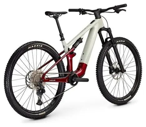 VTT Électrique Tout-Suspendu Focus VAM² SL 8.7 Shimano Deore 12V 430Wh 29'' Gris Rouge 2025 JARDINS LOISIRS