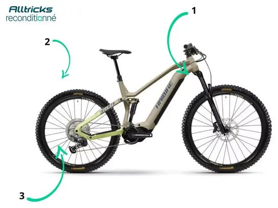 VTT Électrique Tout-Suspendu Haibike AllMtn 3 Shimano Deore 12V 720 Wh MX (29/27.5'') Marron 2024 JARDINS LOISIRS