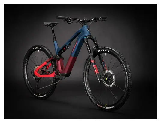 VTT Électrique Tout-Suspendu Haibike Lyke CF 11 Sram GX 12V 430Wh 29'' Bleu Rouge 2024 JARDINS LOISIRS