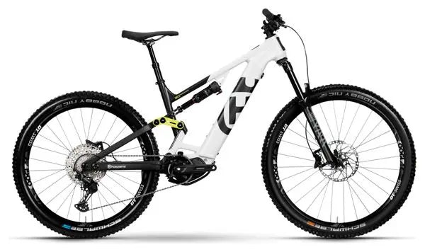 VTT Electrique Tout-Suspendu Husqvarna Mountain Cross MC3 Shimano Deore 12V 630 Wh 29/27.5'' Blanc JARDINS LOISIRS