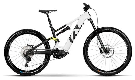 VTT Electrique Tout-Suspendu Husqvarna Mountain Cross MC3 Shimano Deore 12V 630 Wh 29/27.5'' Blanc JARDINS LOISIRS