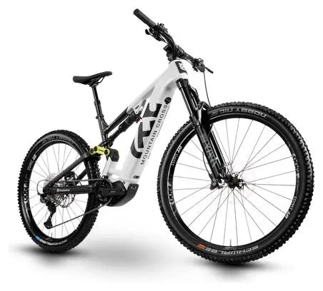 VTT Electrique Tout-Suspendu Husqvarna Mountain Cross MC3 Shimano Deore 12V 630 Wh 29/27.5'' Blanc JARDINS LOISIRS
