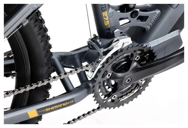 VTT Electrique Tout Suspendu Moma Bikes E-MTB 27.5'' Shimano Altus 8V Gris JARDINS LOISIRS