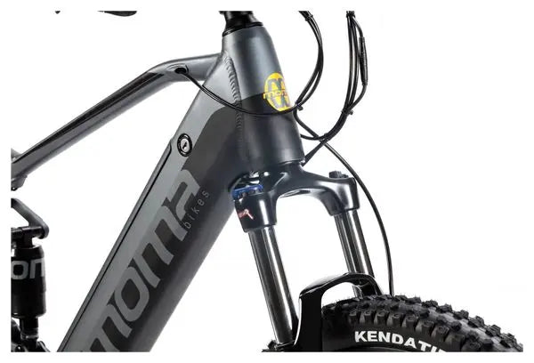 VTT Electrique Tout Suspendu Moma Bikes E-MTB 27.5'' Shimano Altus 8V Gris JARDINS LOISIRS