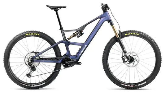 VTT Électrique Tout-Suspendu Orbea Rise LT M10 Shimano Deore XT/SLX 12V 630 Wh 29'' Bleu Tanzanite Carbon View 2025 JARDINS LOISIRS
