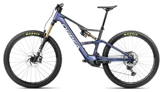 VTT Électrique Tout-Suspendu Orbea Rise LT M10 Shimano Deore XT/SLX 12V 630 Wh 29'' Bleu Tanzanite Carbon View 2025 JARDINS LOISIRS