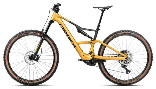 VTT Électrique Tout-Suspendu Orbea Rise SL H20 Shimano Deore XT/SLX 12V 630 Wh 29'' Jaune Bumblebee Noir 2025 JARDINS LOISIRS