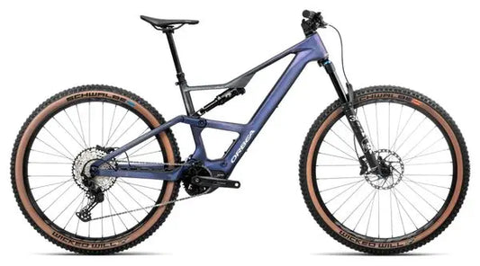 VTT Électrique Tout-Suspendu Orbea Rise SL M20 Shimano SLX 12V 630 Wh 29'' Bleu Tanzanite Carbon View 2025 JARDINS LOISIRS