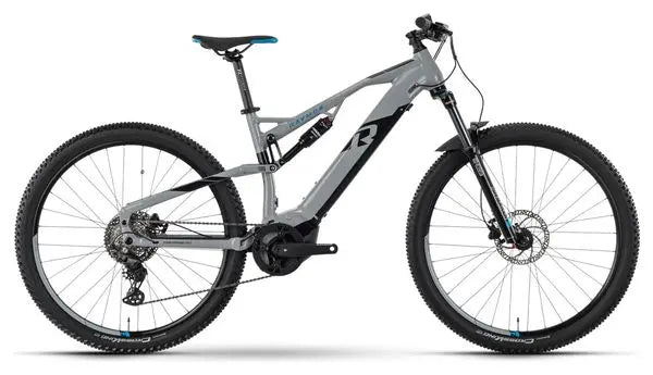 VTT Electrique Tout-Suspendu Raymon FullRay 130E 5.0 Tektro M350 9V 500 Wh 29'' Gris 2024 JARDINS LOISIRS