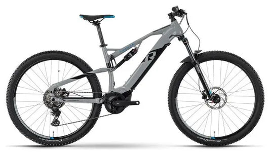 VTT Electrique Tout-Suspendu Raymon FullRay 130E 5.0 Tektro M350 9V 500 Wh 29'' Gris 2024 JARDINS LOISIRS