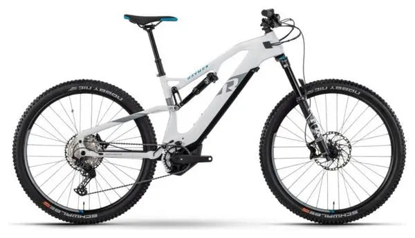 VTT Électrique Tout Suspendu Raymon FullRay 150E 10.0 Shimano SLX 12V 630Wh 29'' White JARDINS LOISIRS