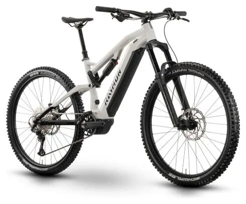 VTT Electrique Tout Suspendu Raymon TrailRay 150 Shimano Deore 12V 720Wh 29'' Blanc 2025 JARDINS LOISIRS