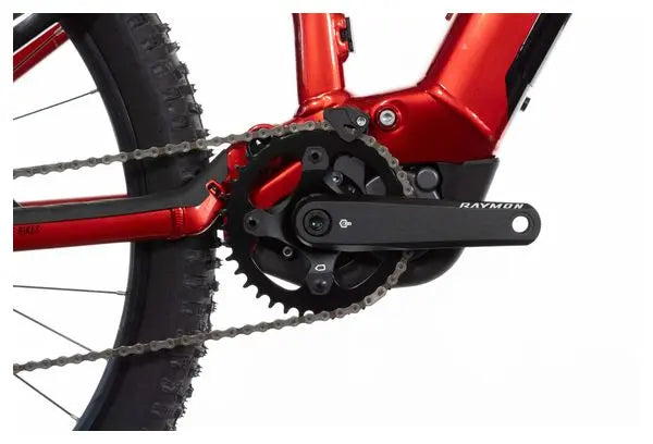 VTT Électrique Tout-Suspendu Raymon TrailRay 160E 10.0 Sram SX 12V 720 Wh 29'' Rouge JARDINS LOISIRS