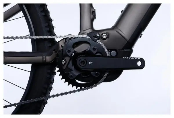 VTT Electrique Tout Suspendu Raymon TrailRay 160E 9.0 Tektro 10V 720 Wh 29'' Gris JARDINS LOISIRS