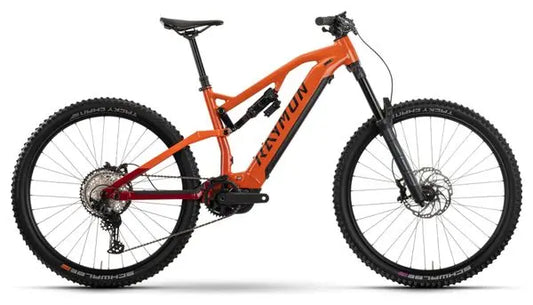 VTT Électrique Tout-Suspendu Raymon TrailRay 170 Pro Shimano SLX 12V 800Wh 29'' Orange 2025 JARDINS LOISIRS